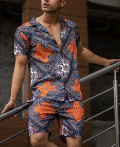 Print Shirt and Shorts Set - Stylish Comfort