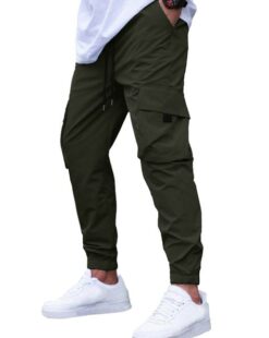 Men Joggers with Elasticated Waist