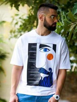 Graphic Printed Pure Cotton Oversized Tshirt