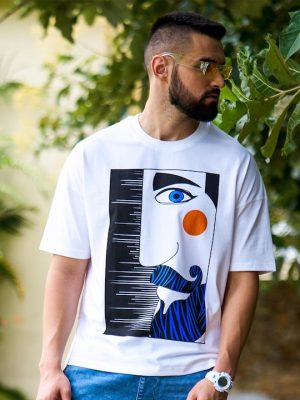 Graphic Printed Pure Cotton Oversized Tshirt