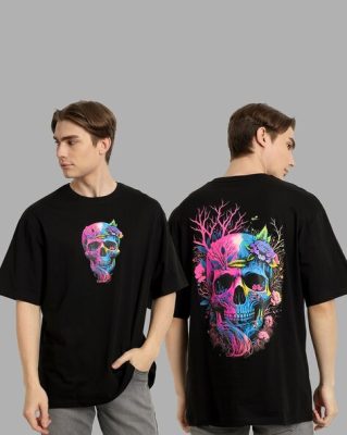 Men Graphic Print Boxy Fit Crew Neck T-Shirt
