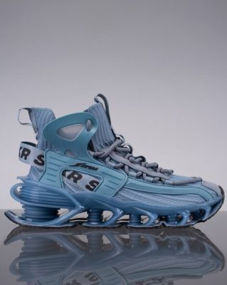 Casual Shoes with Mesh Upper in Blue