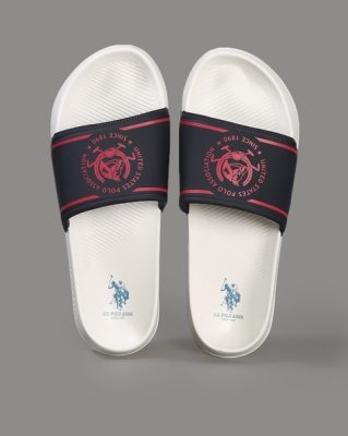 U.S. Polo Assn. Men's Zane 4.0 Slides - Navy