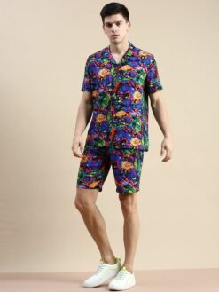 Graphic Printed Shirt with Shorts Co-ords