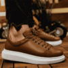 Lace up Tan Sneakers