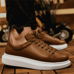 Lace up Tan Sneakers