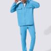 Men's Shirt Collar Shirt with Joggers Co-ord Set
