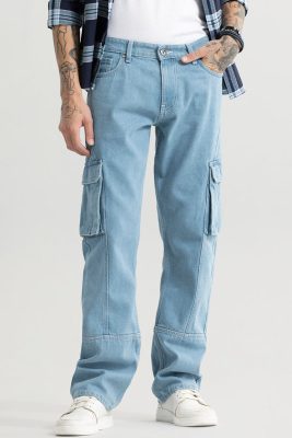 SPHINX ICE BLUE STRAIGHT FIT JEANS