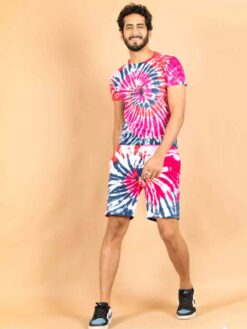 Multi Tie-Dye T-Shirt and Shorts Set