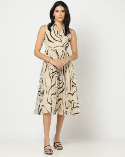 Animal Print Wrap Dress