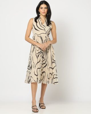 Animal Print Wrap Dress