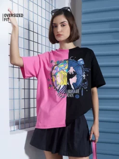 Both Worlds Women Oversized T-shirts
