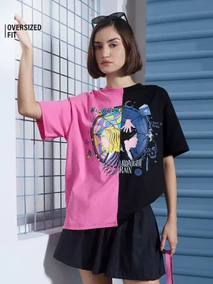 Both Worlds Women Oversized T-shirts
