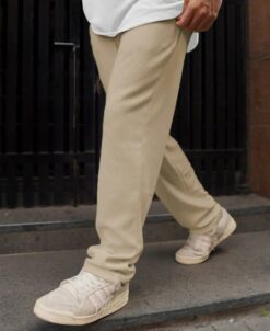 Camel Corduroy Relaxed Fit Pant