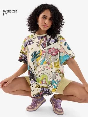Comic Print Women T-shirts