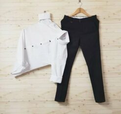 Formal White Shirt and Black Pant Combo