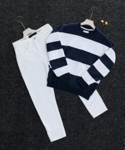 Black T-shirt and Grey Jean Pant Combo for Men