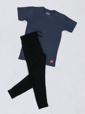 Grey Half Sleeve Plain T-shirt and Black Track Pant Combo