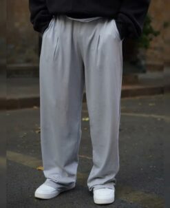 Grey Baggy Fit Track Pant