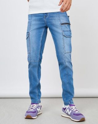 Men Mid Wash Slim Fit Jeans
