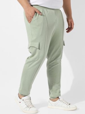 Men Plus Size Regular Fit Cotton Joggers