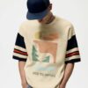 Men Printed Oversized Fit Crew Neck T-shirt