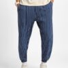 Men Striped Cotton Mid-Rise Joggers