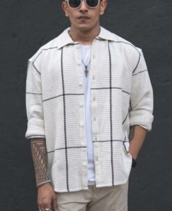 Off-White Structured Checked Oversized Shirt