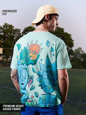 Portal to Happiness Men Oversized T-shirt