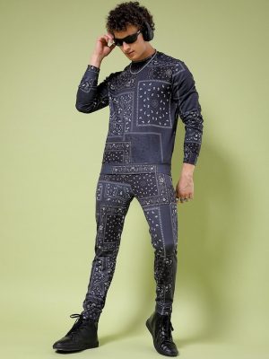 Printed Hooded Sweatshirt & Joggers Co-ords