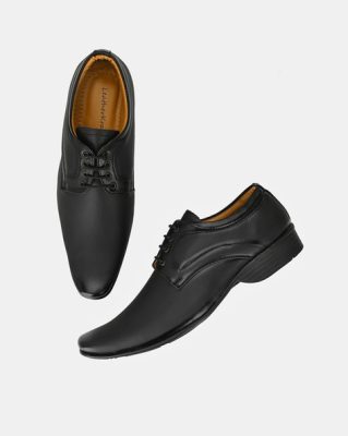 Textured Formal Lace-Up Shoes