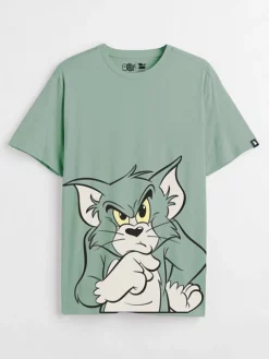 Tom and Jerry Thinking Tom T-shirt