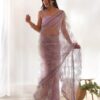 Women Embellished Net Saree