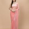 Women Embellished Saree with Scalloped Border