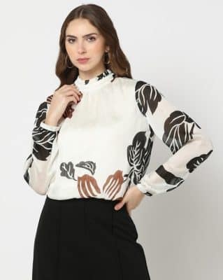 Women Floral Print Relaxed Fit Top