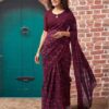 Women Printed Georgette Saree
