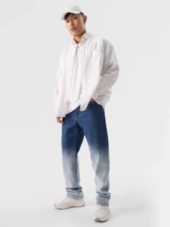 Denims Mid Blue Wash Straight Fit Jeans