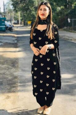 Beautiful Black Color Salwar Suit