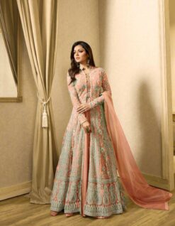 Blissta Collection Bollywood Peach Color Heavy Party Wear Suit
