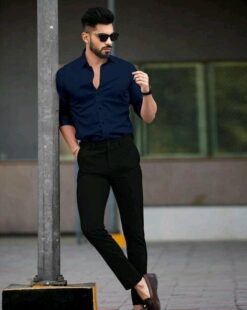 Plain Stylish Formal Shirt & Trouser Combo