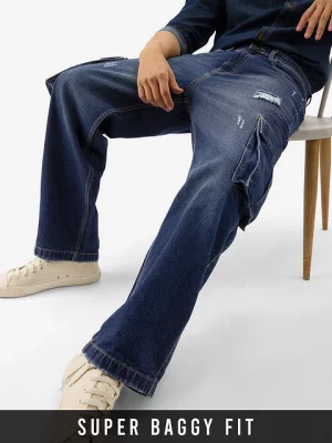 Denim Sable Blue Baggy Fit Men Jeans