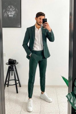 Trending Green Coat & Pants for Men
