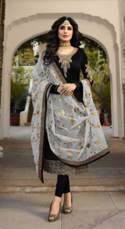 Georgette Embroidery Work Party Wear Salwar Suit